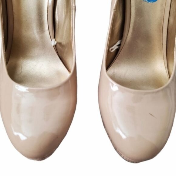 G by GUESS Womens Heels Nude Round Closed Toe Career Party Office Size 10 - Picture 2 of 8